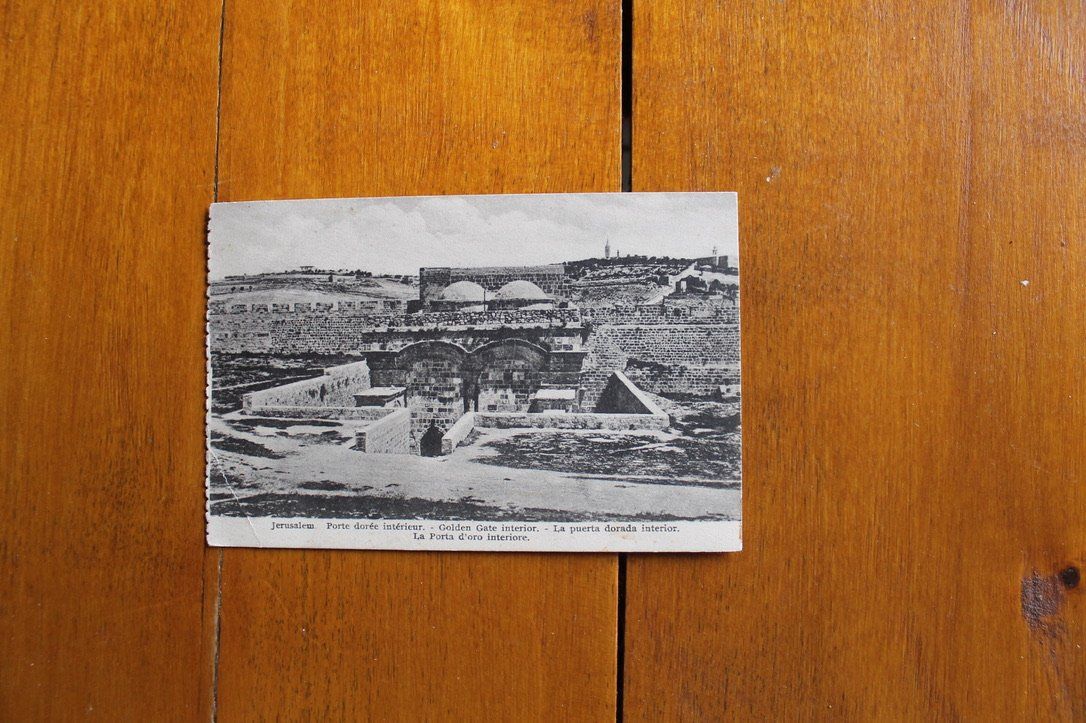 Cartoline postali: Judaika-AK, Jerusalem, Golden Gate interior – Usato da Oftringen venduto da kambodo