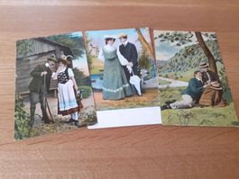 KITSCH - PAAR in AKTION - BASEL - 1909 - GELTERKINDEN BL