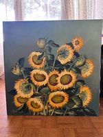 Dipinto a olio «Girasoli» - M. Bonometti