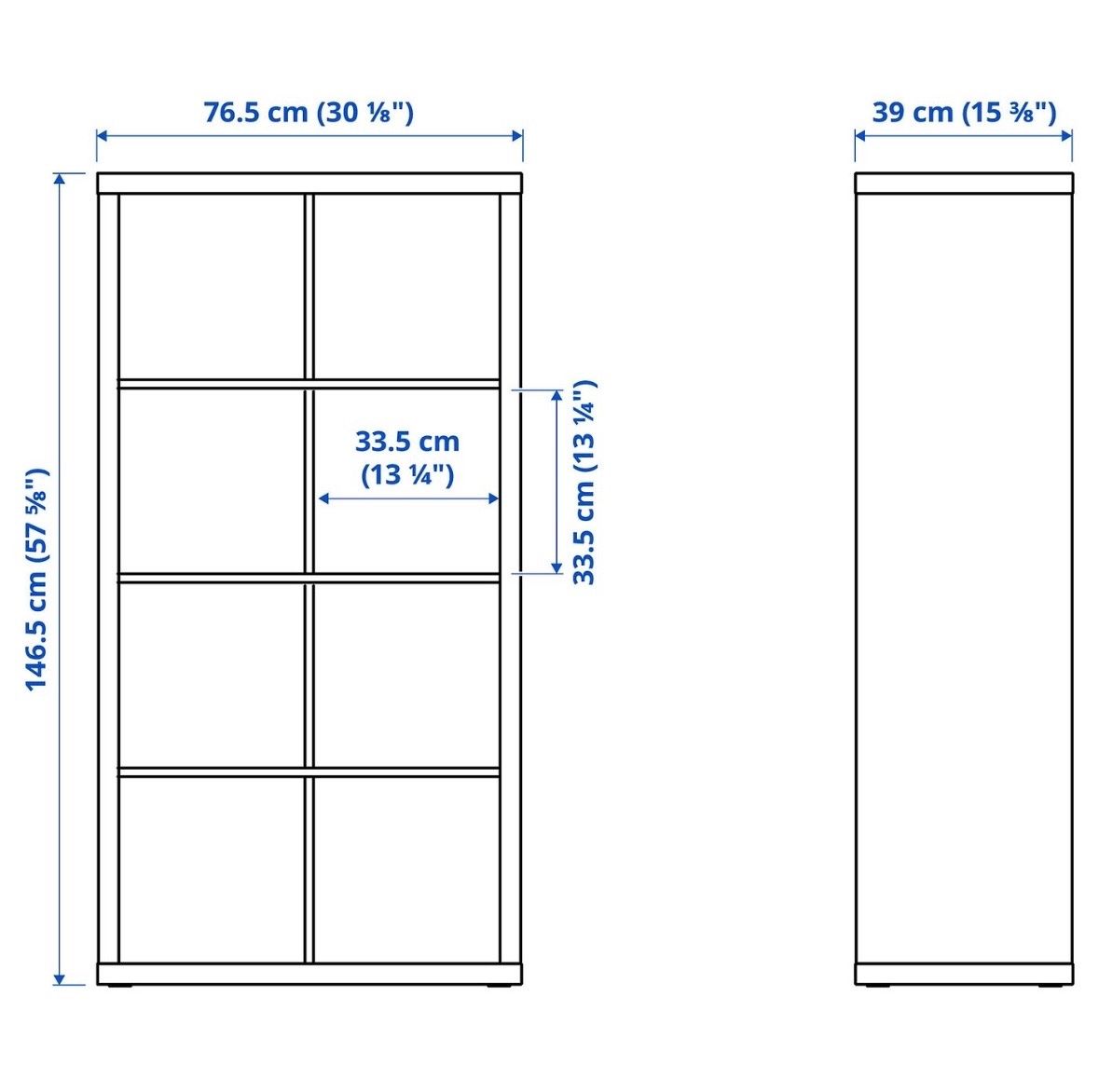Ikea Regale: Regal Kallax 8 Fächer schwarz – Gebraucht aus Winterthur von Wylerrene 4