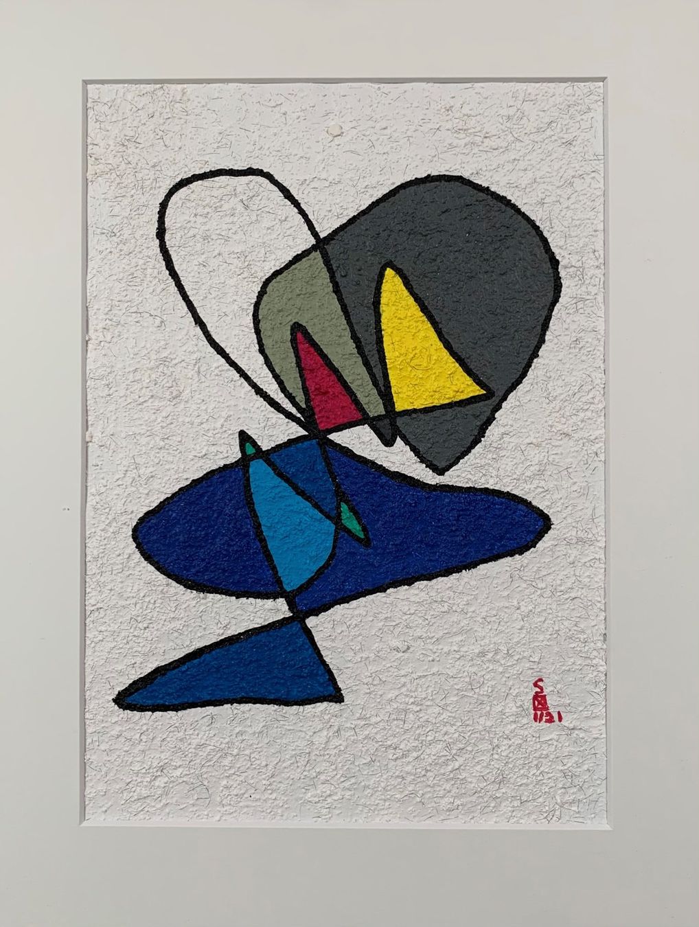 Dipinti: Original Schweizer Kunst: Dame in Blau mit Kette – Usato da Basel venduto da EsZed 1