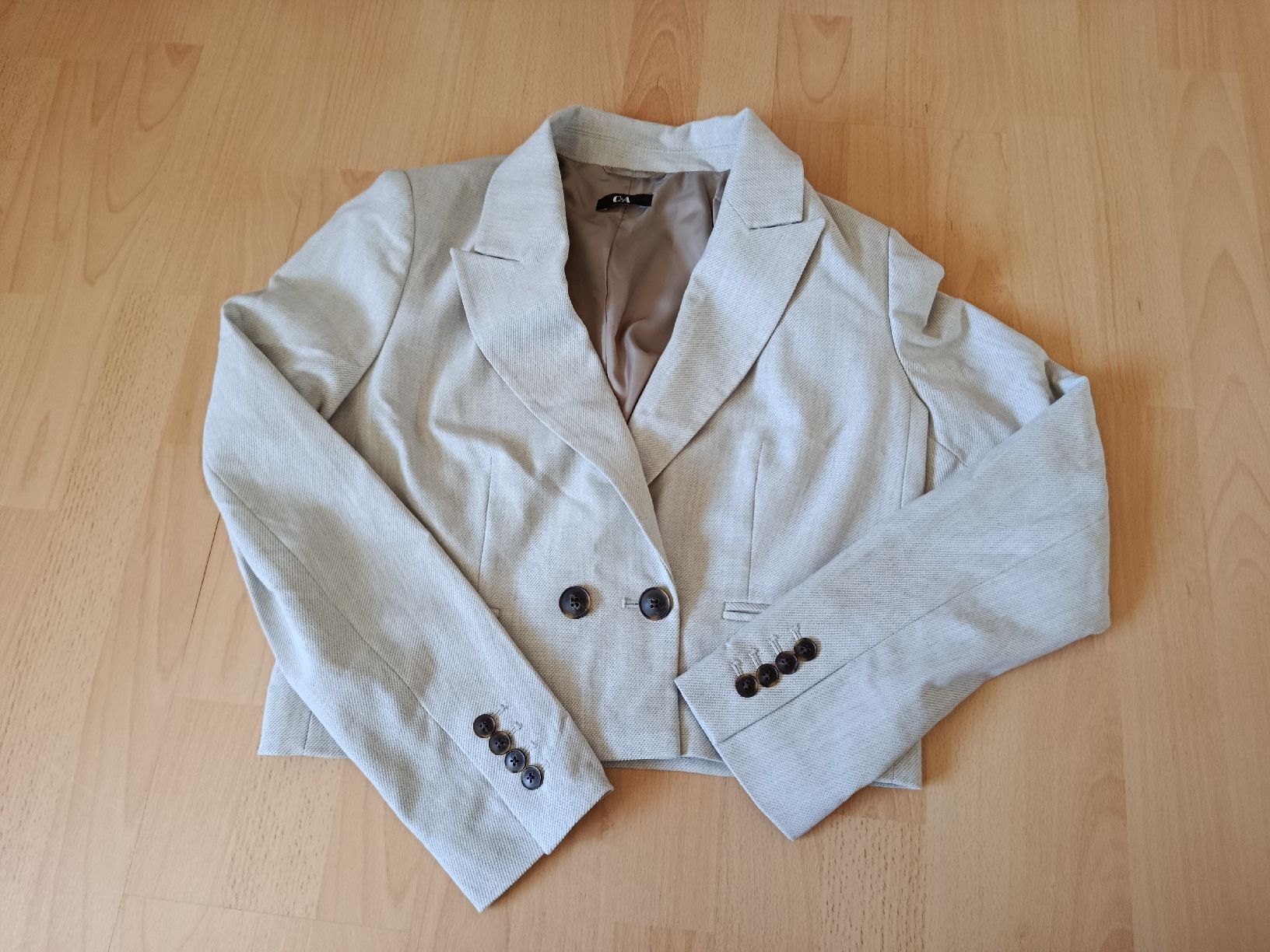 C&A Giacche: Blazer C&A beige - NEUF - taille 38  – Nuovo (secondo la descrizione) da Moutier venduto da Etoilesupersonic