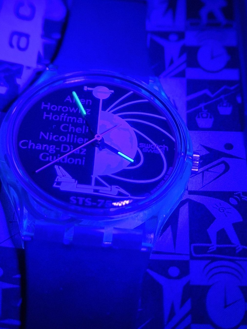 Swatch Orologi: 1995 Swatch ACCESS TO SPACE SKZ100, 34mm – Nuovo e nell'imballaggio originale da Bülach venduto da TimeDealsNow 1