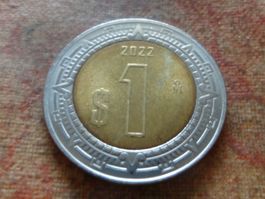 MEXIQUE   1  Peso  2022  Amérique-Sud