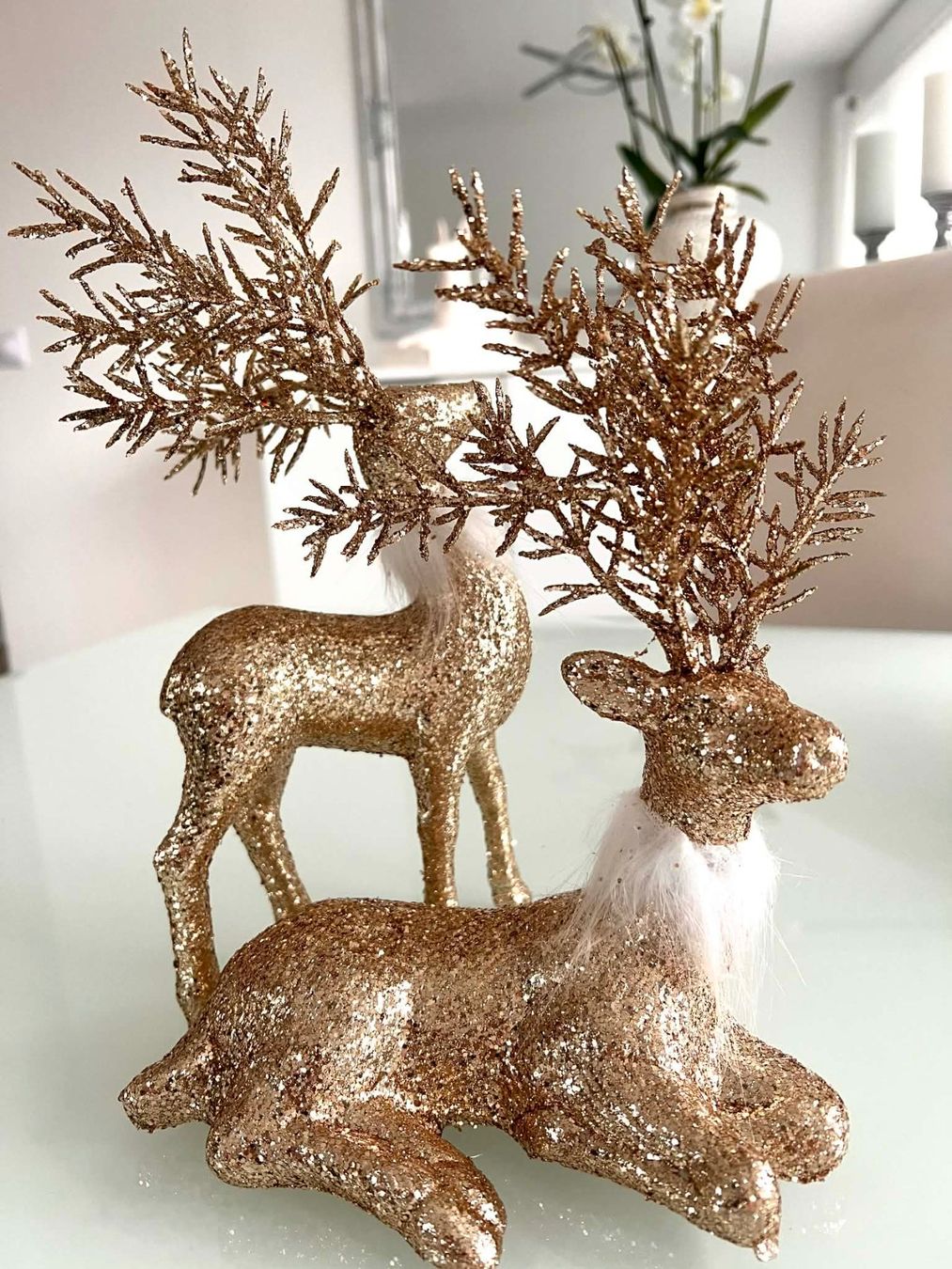 Tutte le decorazioni: 2 Hirsche Deko Glitzer Xmas NEU – Nuovo (secondo la descrizione) da Bern venduto da MIR-IAM