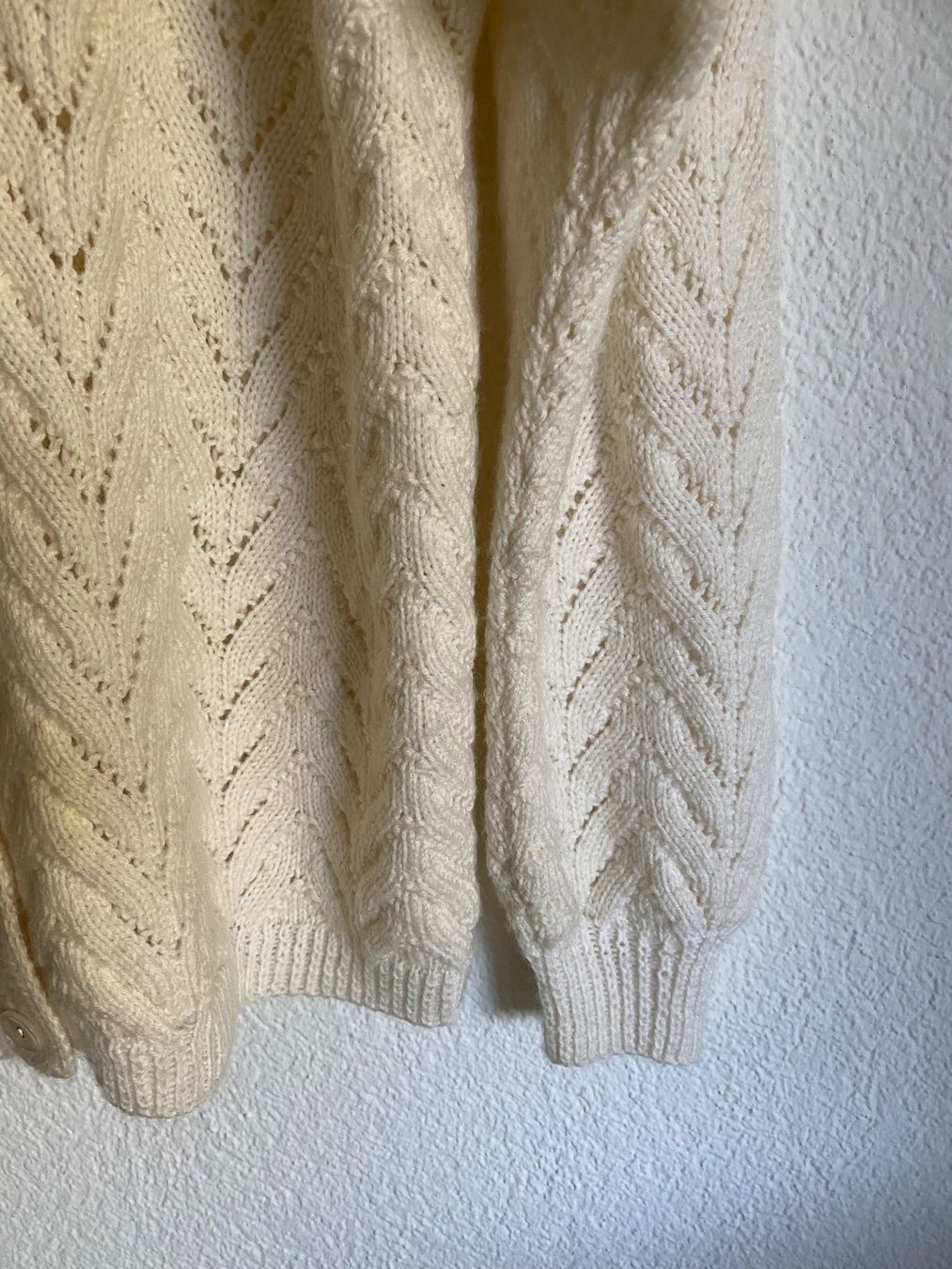 Maglioni & Felpe: Ajourmuster Cardigan, weiss, 42/44 – Usato da Spiegel b. Bern venduto da corn2009 3