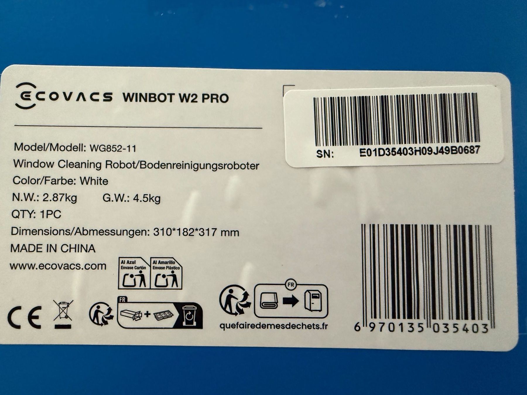 Ecovacs Sonstiges für Haushalt & Wohnen: Ecovacs Winbot W2 Pro – Neu (gemäss Beschreibung) aus Grabs von Rolfsg 3