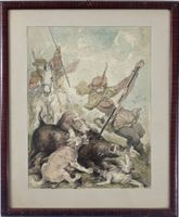 Anton Wessely – Wildschweinjagd