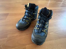 Wanderschuhe Salomon blau-gelb Grösse 34, guter Zustand