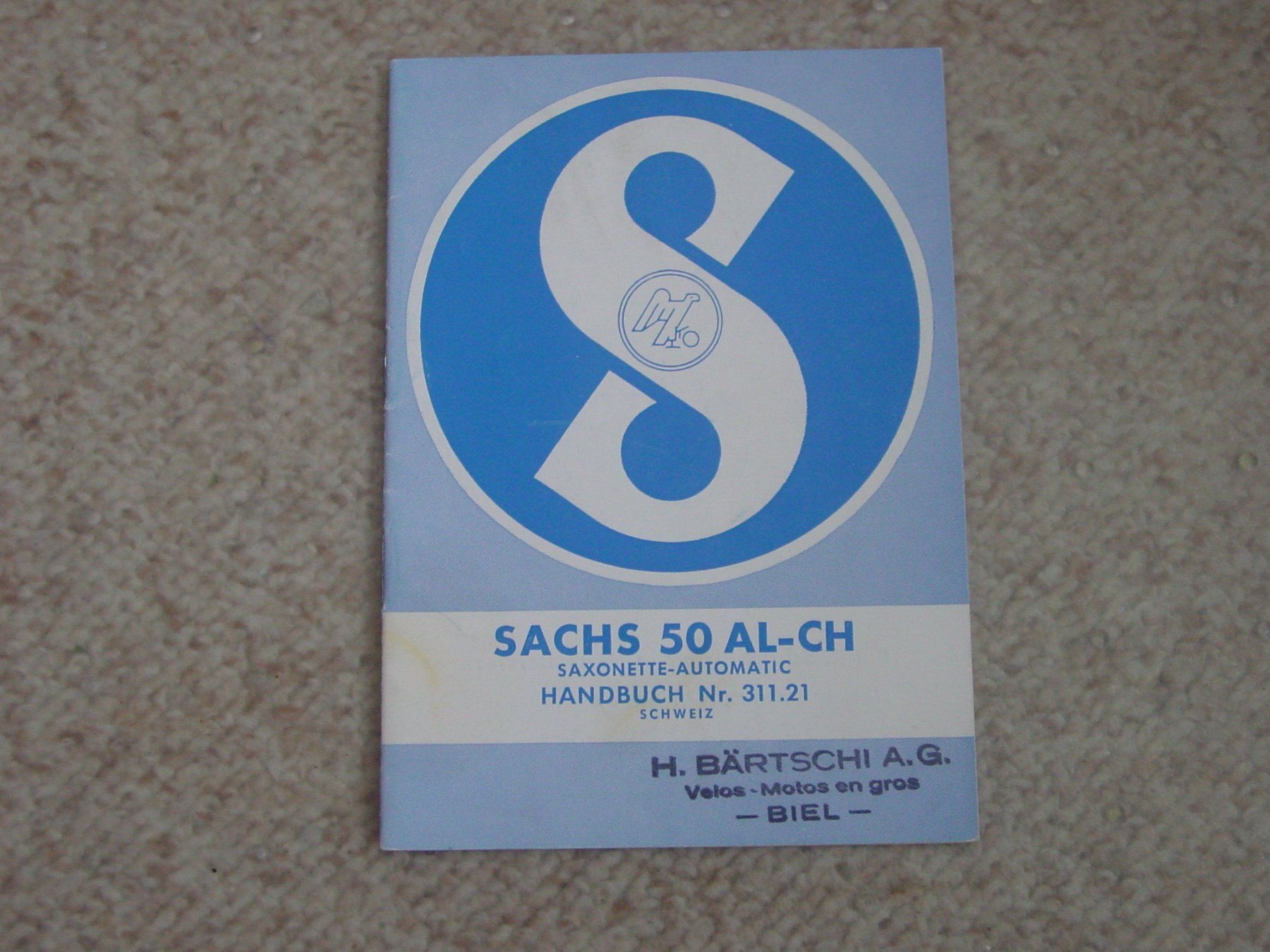 Dokumente: ORIGINAL Handbuch Sachs 50 – Gebraucht aus Hirschthal von Juribu