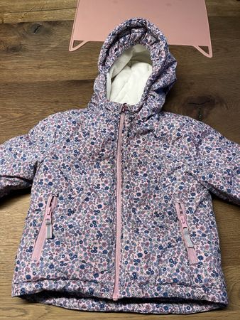 Winterjacke Mädchen, Grösse 86/92, Blumenmuster, Top Zustand