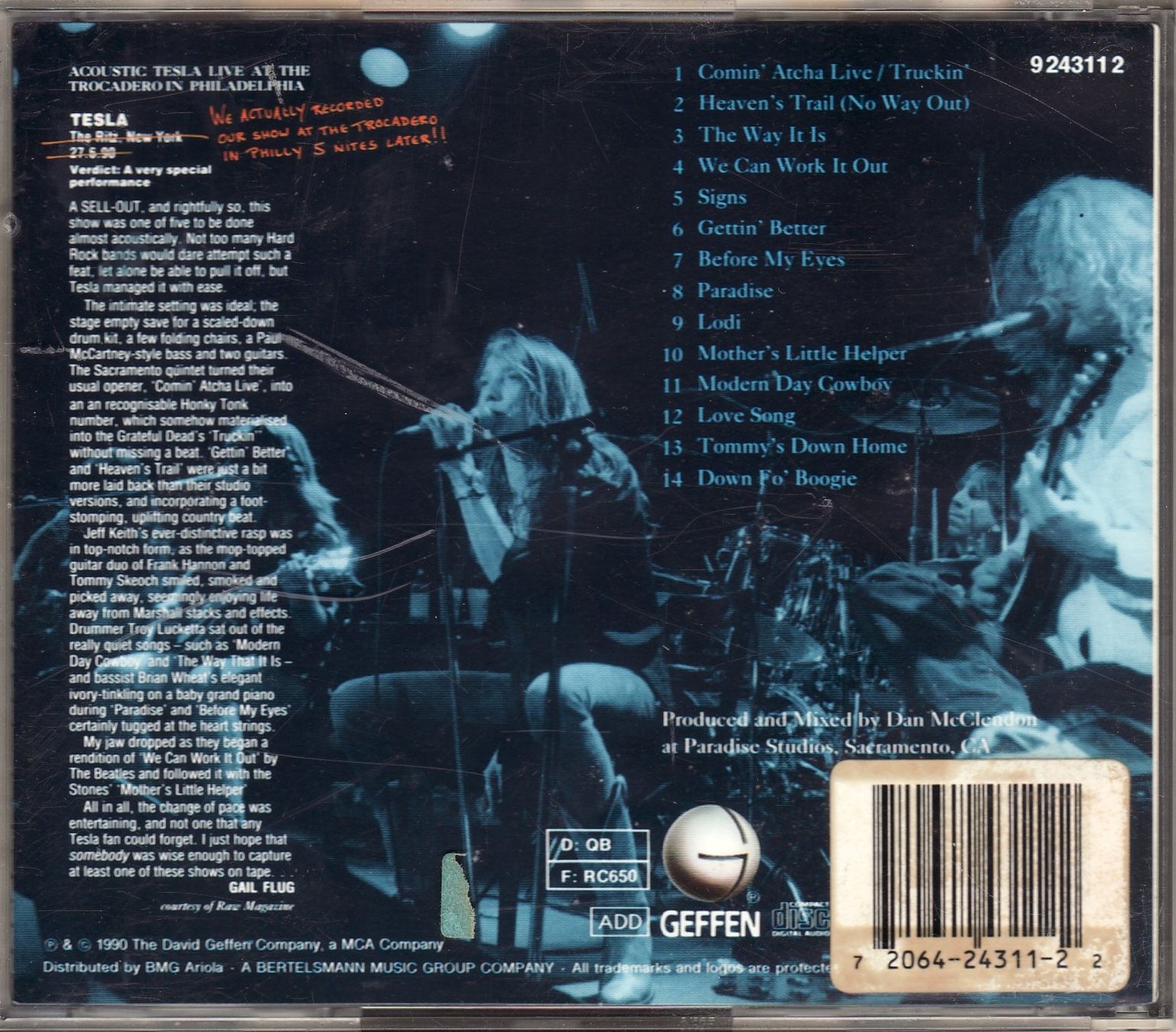 CD: Tesla – Five Man Acoustical Jam – Nuovo (secondo la descrizione) da Boussens venduto da catfood01 1