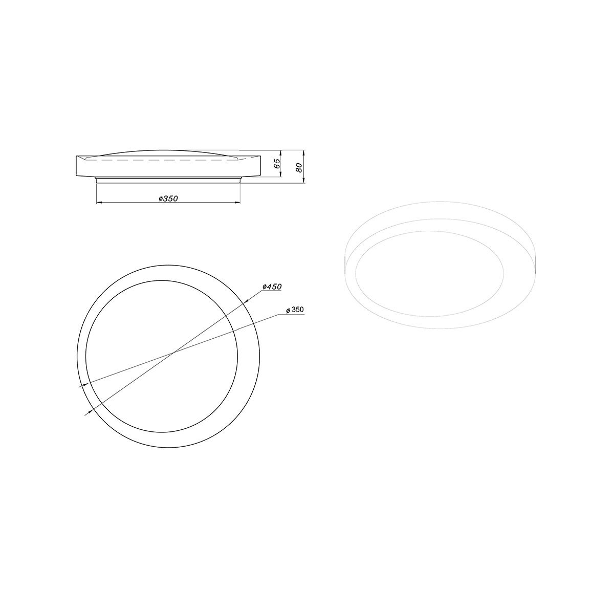 Kronleuchter & Deckenlampen: LED Deckenleuchte, Farbwechsler, 45 cm Ø – Neu (gemäss Beschreibung) aus Kreuzlingen von Smart-Light 6