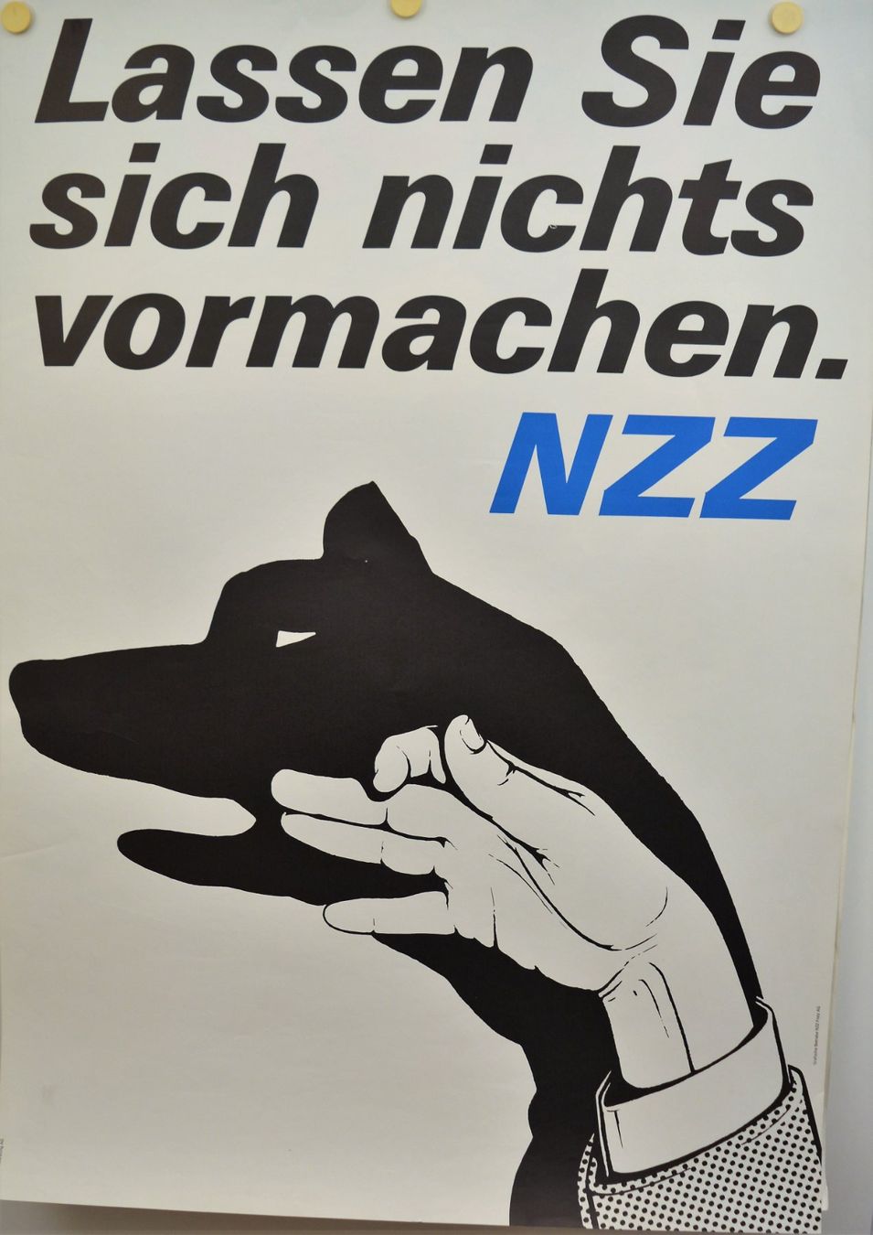 Poster & Bilder: Werbe Poster, Wolf Schattenbild, A. Wirz, Werbeberatung – Gebraucht aus Zürich von Simmenf
