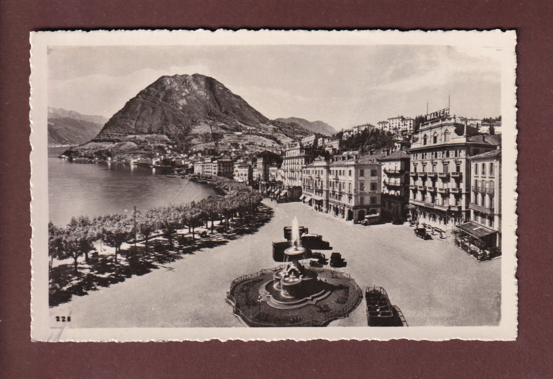 Cartoline postali: LUGANO - Quai - 1943 – Usato da Pully venduto da nicecards-shop