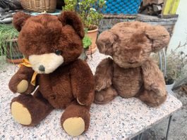 Teddybären - 2 alte Bären braun - gebraucht im Set