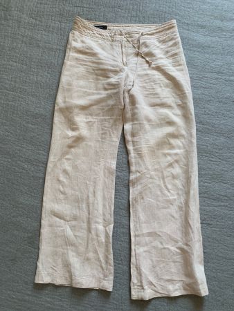 Damen Sommer Hose Bianca Leinen beige Gr. 38