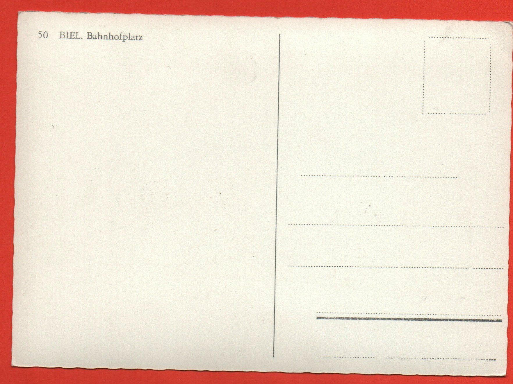 Cartoline postali: BIEL Bahnhofplatz, Auto, Tram – Nuovo (secondo la descrizione) da Jona venduto da philajona 1