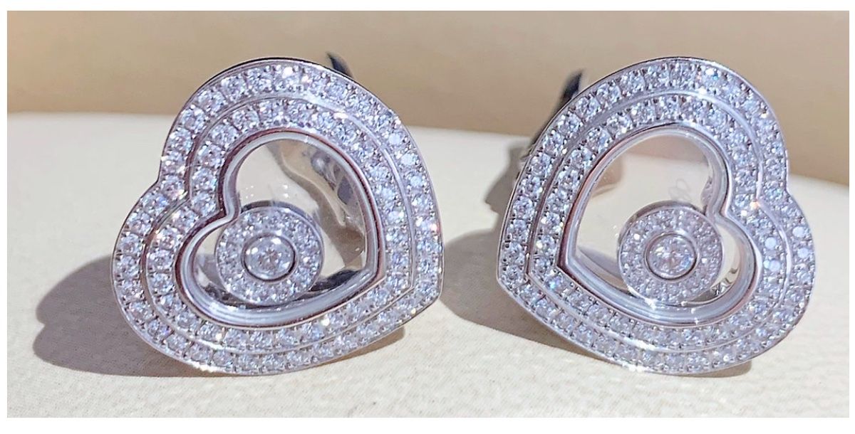 Chopard Orecchini pendenti & Orecchini a lobo: Ohrringe CHOPARD Happy Diamonds – Usato da Emmenbrücke venduto da audi1998