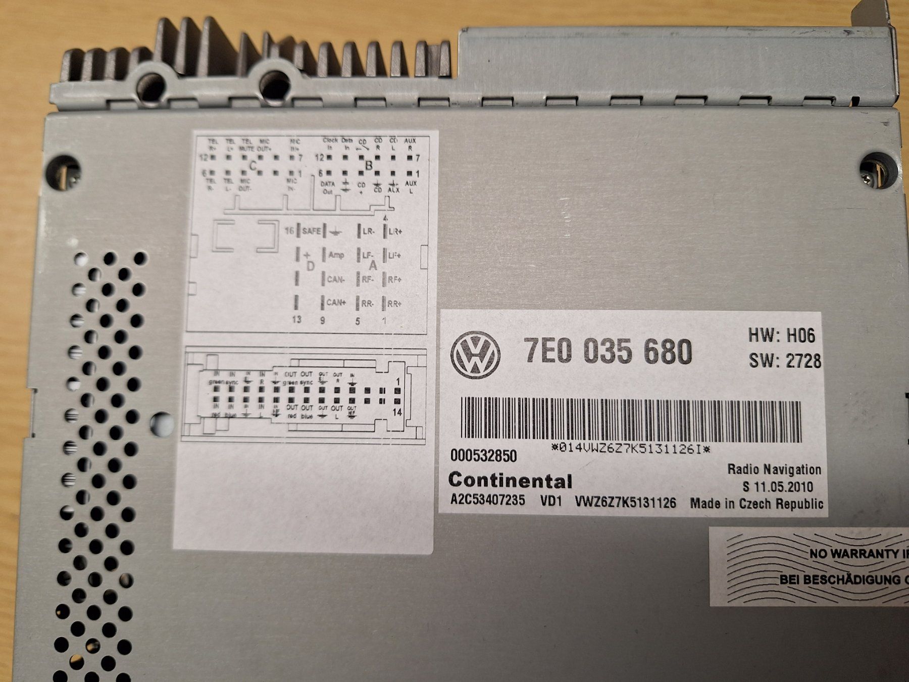 Radios: Autoradio VW – Gebraucht aus Nänikon von Wolfi1972 1