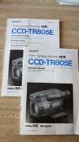2x Beschreibung Bedienungsanleitung SONY Handycam CCD-TR805E