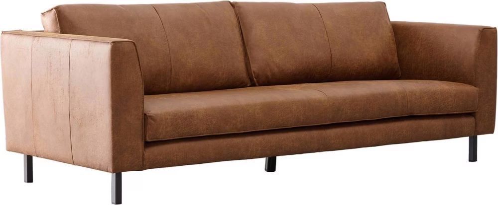 Sofas: Brown leather sofa 🛋️ – D'occasion à Triesenberg par mel_d8gv