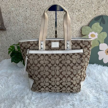 Coach Handtasche Shopper Bag Vintage M0673-09345 Braun
