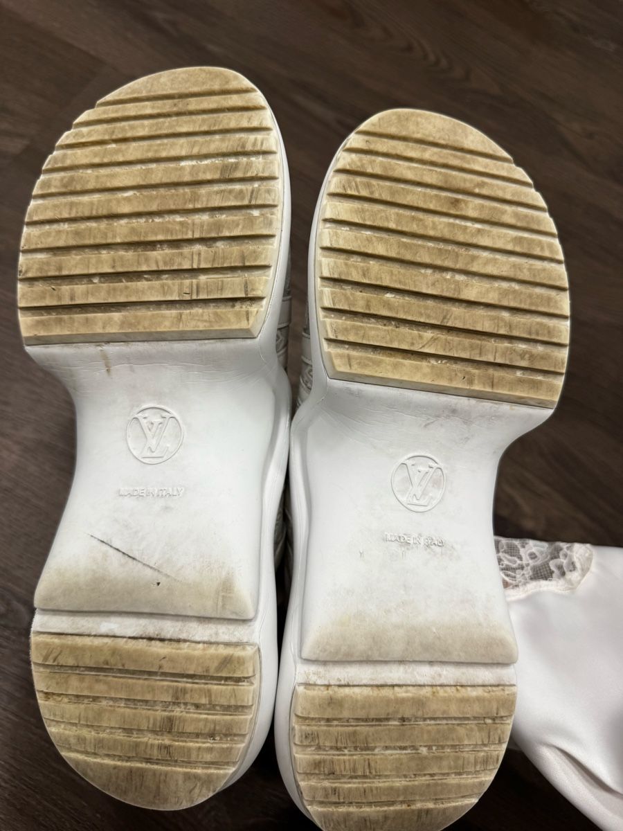 Louis Vuitton Chaussures femmes: Louis Vuitton Sneakers White Size 41 Used – D'occasion à Thonex par Lux_brands01 9