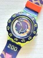 Swatch Scuba Dive 200 Uhr bunter Zustand gebraucht