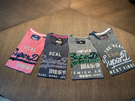 Superdry: 4 T - Shirts, Gr. EU 34/US/UK 6