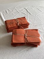 Serviettenset terracotta Baumwolle 91 Stk.