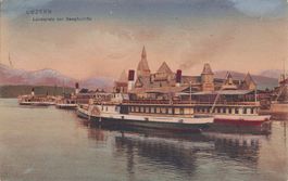 Gotthard Raddampfer bei Luzern AK 1910
