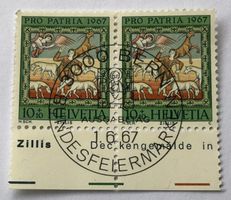 Nr.B 134 mit Paar Voll Stempel  Bern