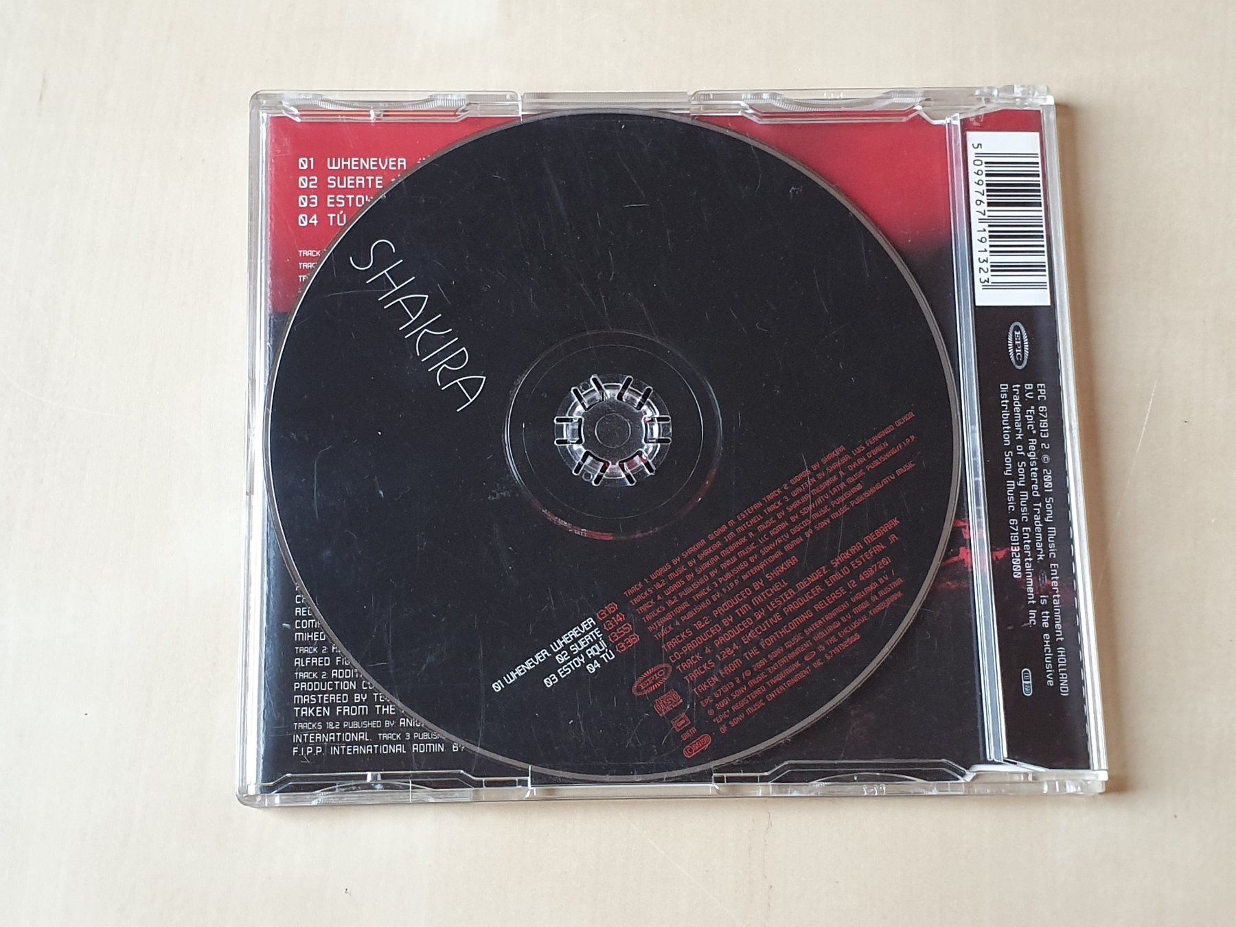 CD: Shakira Whenever Wherever – Usato da Stansstad venduto da collectorsshop 1