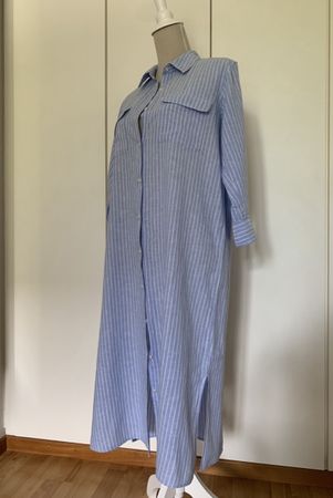 Robe chemise en lin et coton taille 34