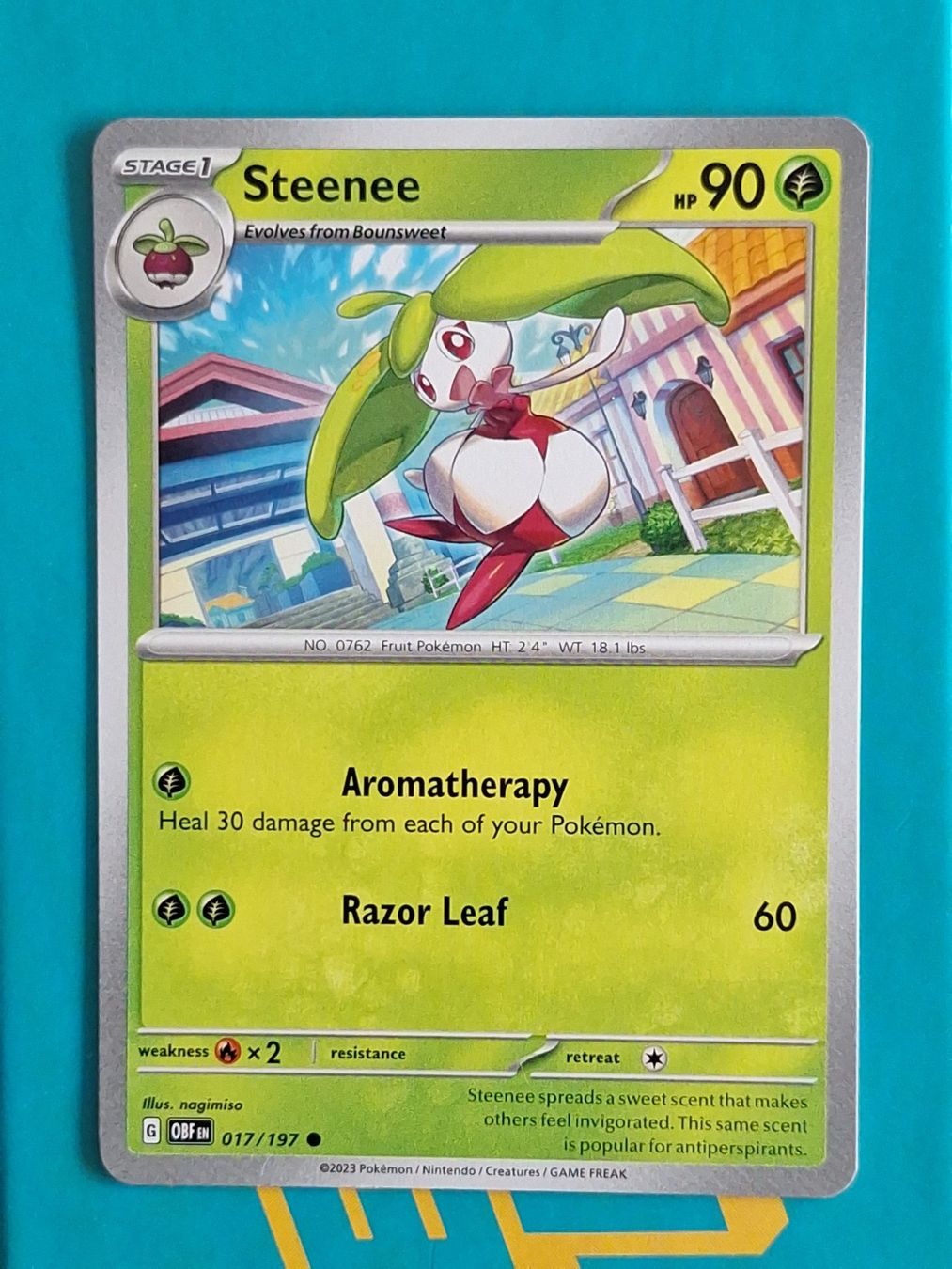 Pokémon Carte collezionabili: Steenee - Pokemon Obsidian Flames – Usato da Altstätten SG venduto da GGsGameshop