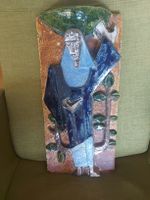 Interessante Wandplastik aus Beton
