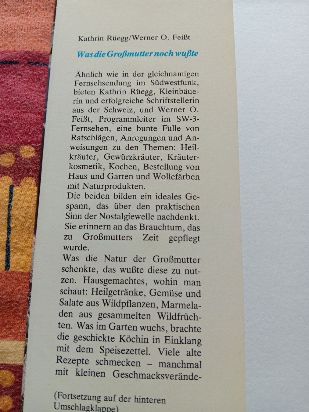 Libri: Buch: Was die Grossmutter noch wusste – Usato da Witterswil venduto da hele04 2