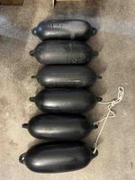 6 Bootsfender schwarz im Set gebraucht 50x20cm