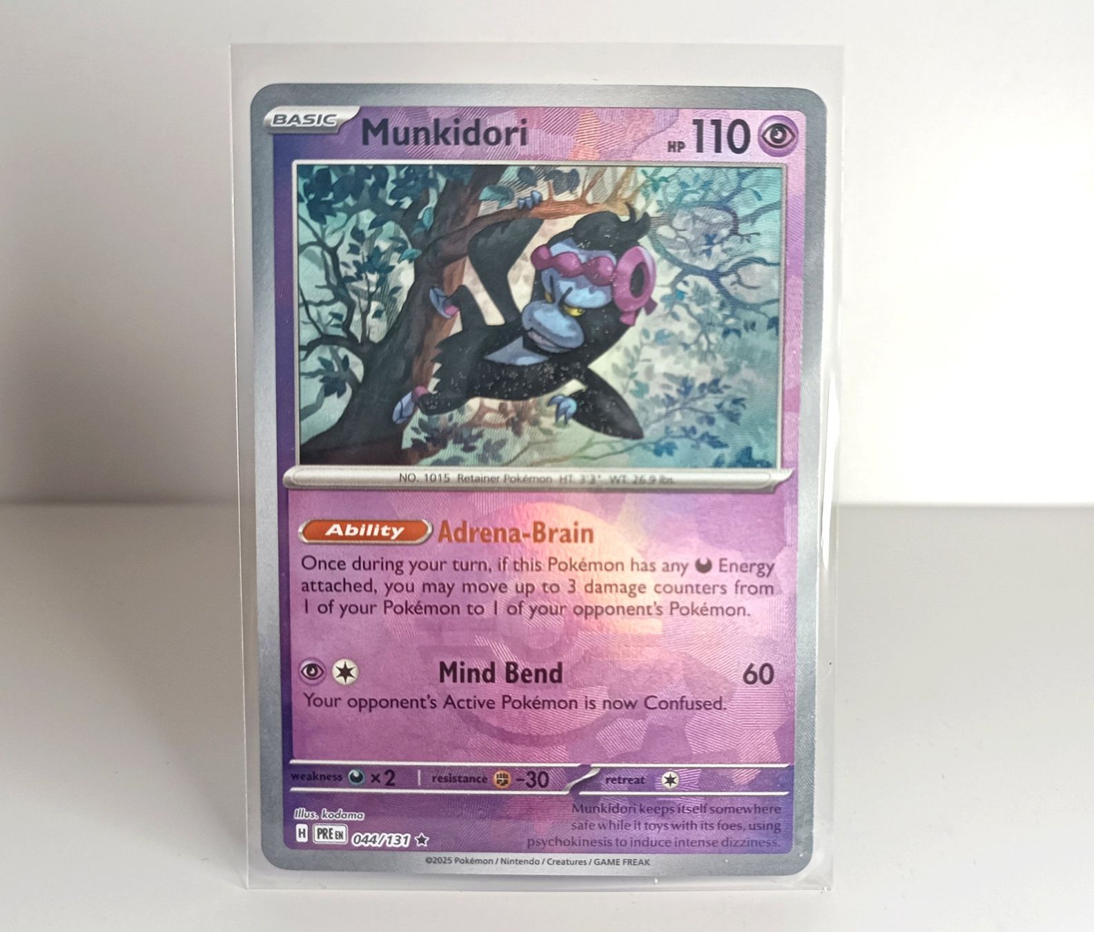 Pokémon Sammelbilder & Trading cards: Munkidori 044/131 Pokeball Pokemon Prismatic Evolutions – Neu (gemäss Beschreibung) aus Muraz (Collombey) von
