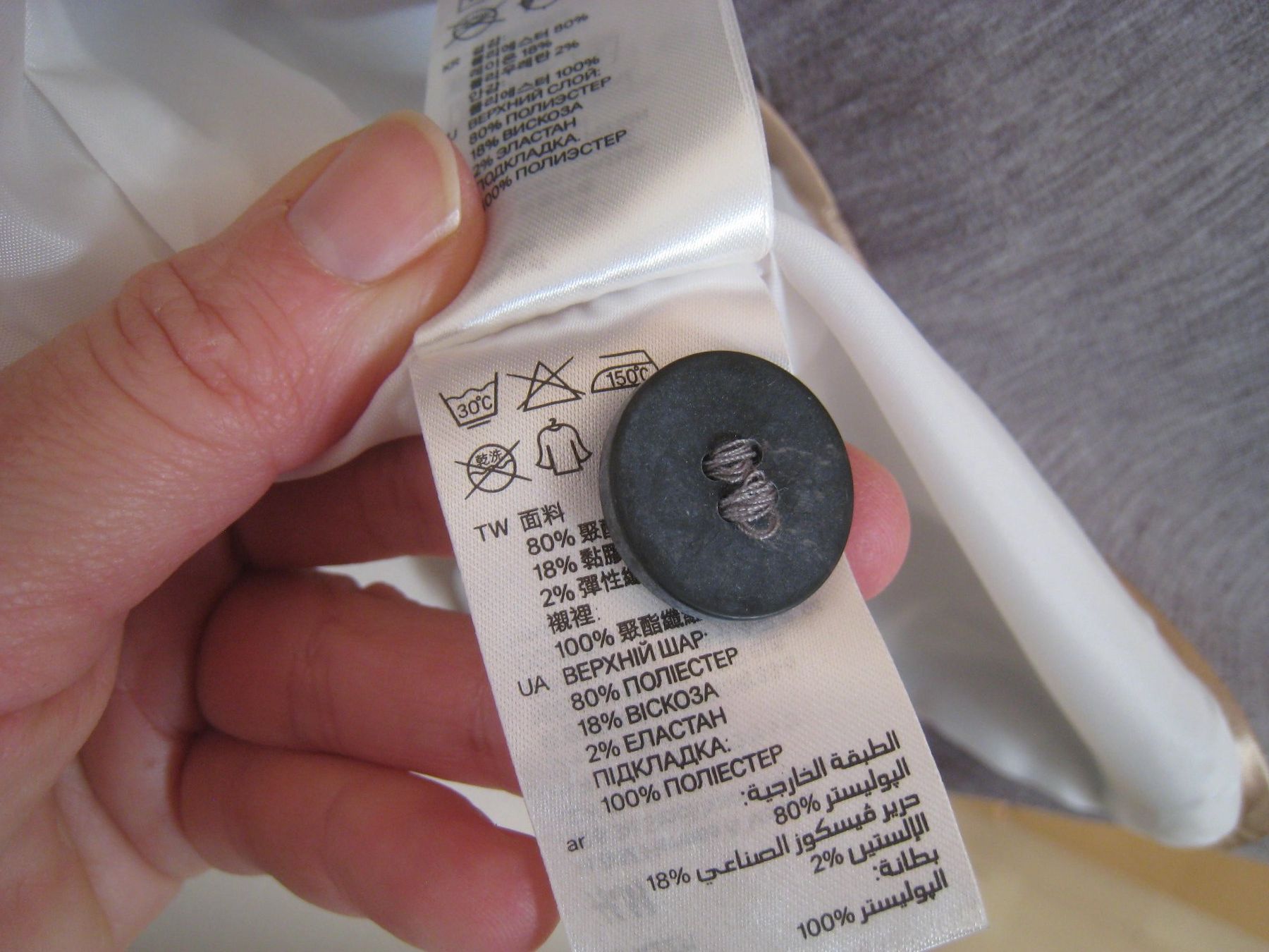 H&M Giacche: grauer Blazer H&M   Gr. 36 – Usato da Dättlikon venduto da Mamakuga 7