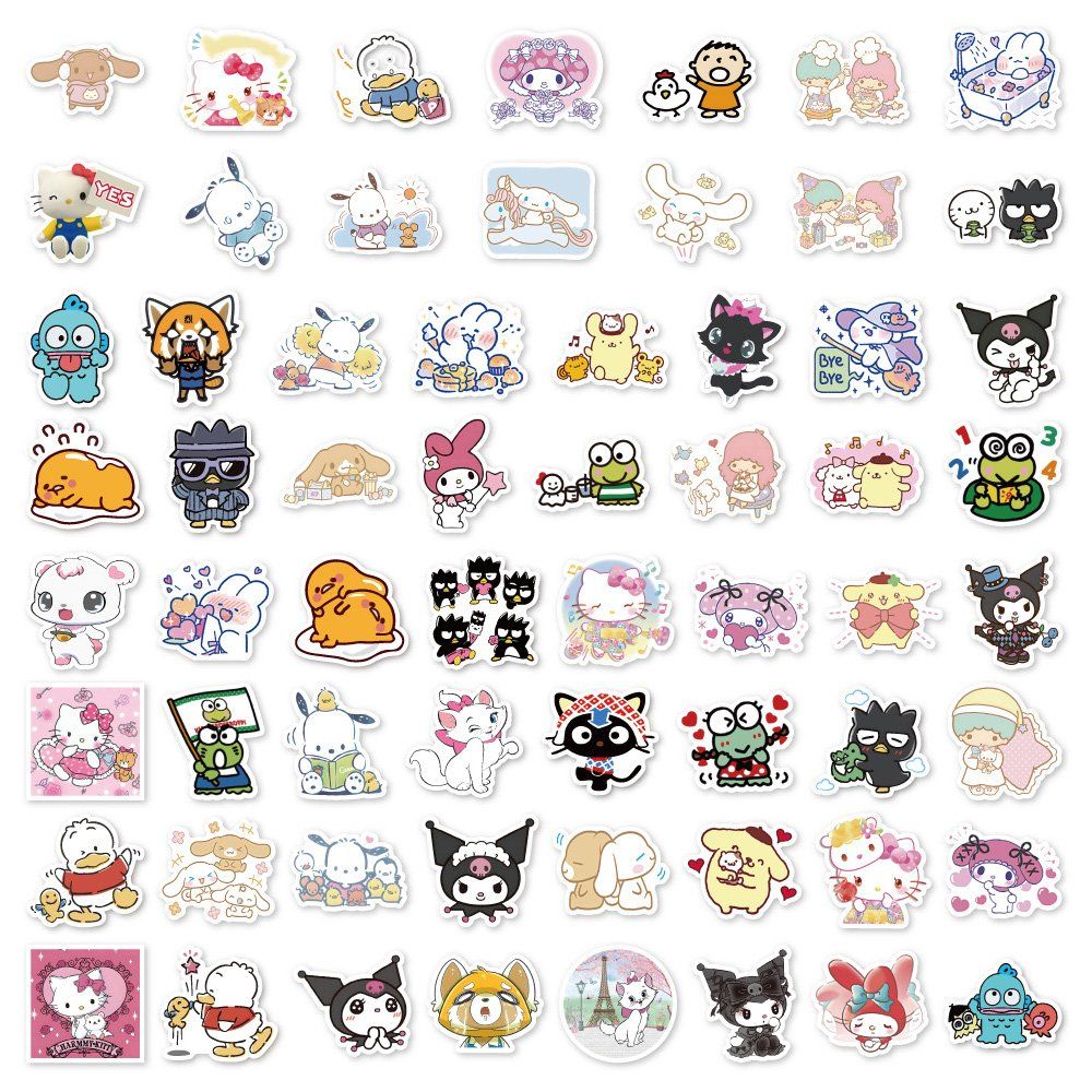 Sticker: 50 stk. Aufkleber Cartoon mix – Nuovo e nell'imballaggio originale da Uerkheim venduto da Kaufoption 1