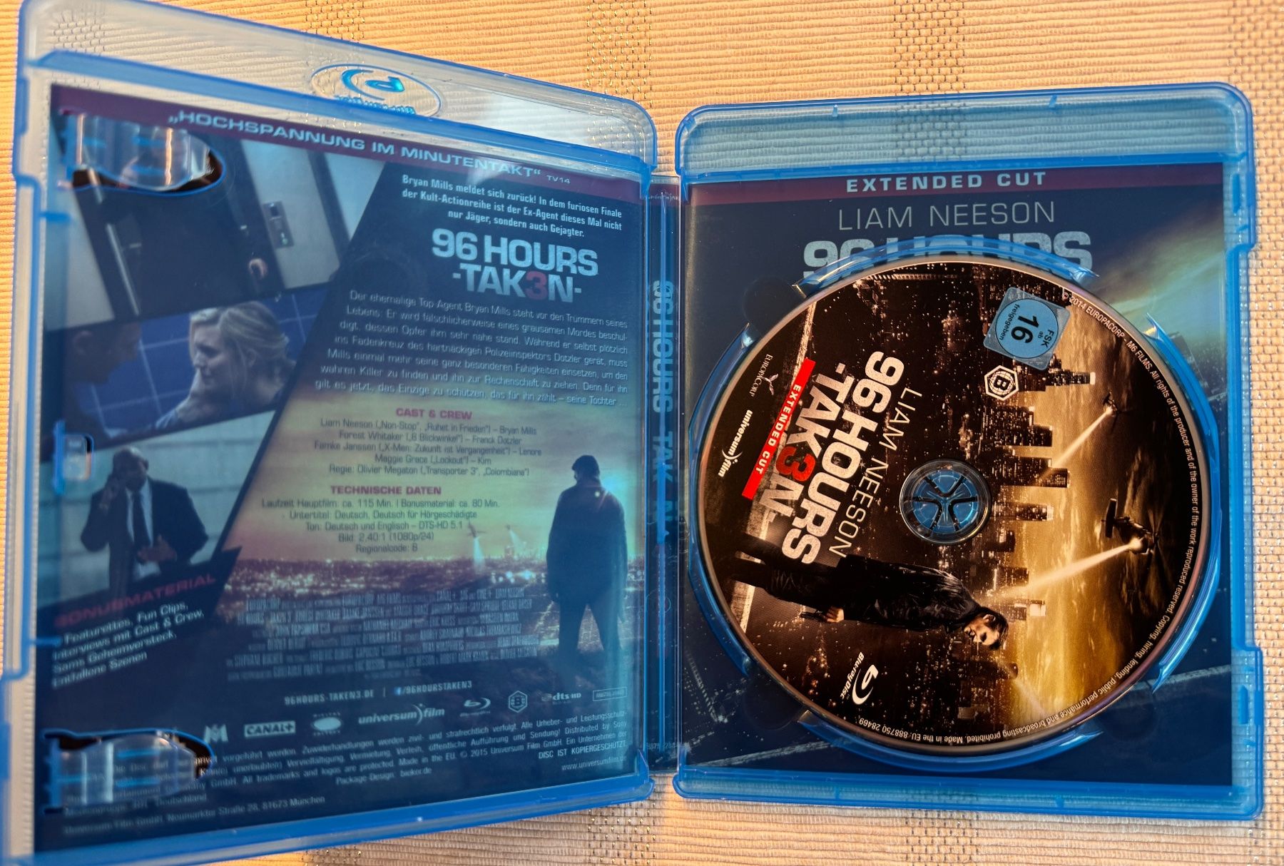 Tutti i DVDs: 96 Hours - Taken 3 [Blu-Ray] – Usato da Arbon venduto da drs64 2