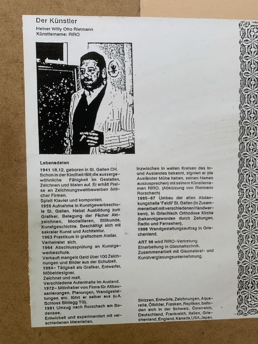 Grafica & Litografie: RIRO RIETMANN HEINER WILLI OTTO geb. 1941 – Usato da Wolfhalden venduto da SecondAntique 8