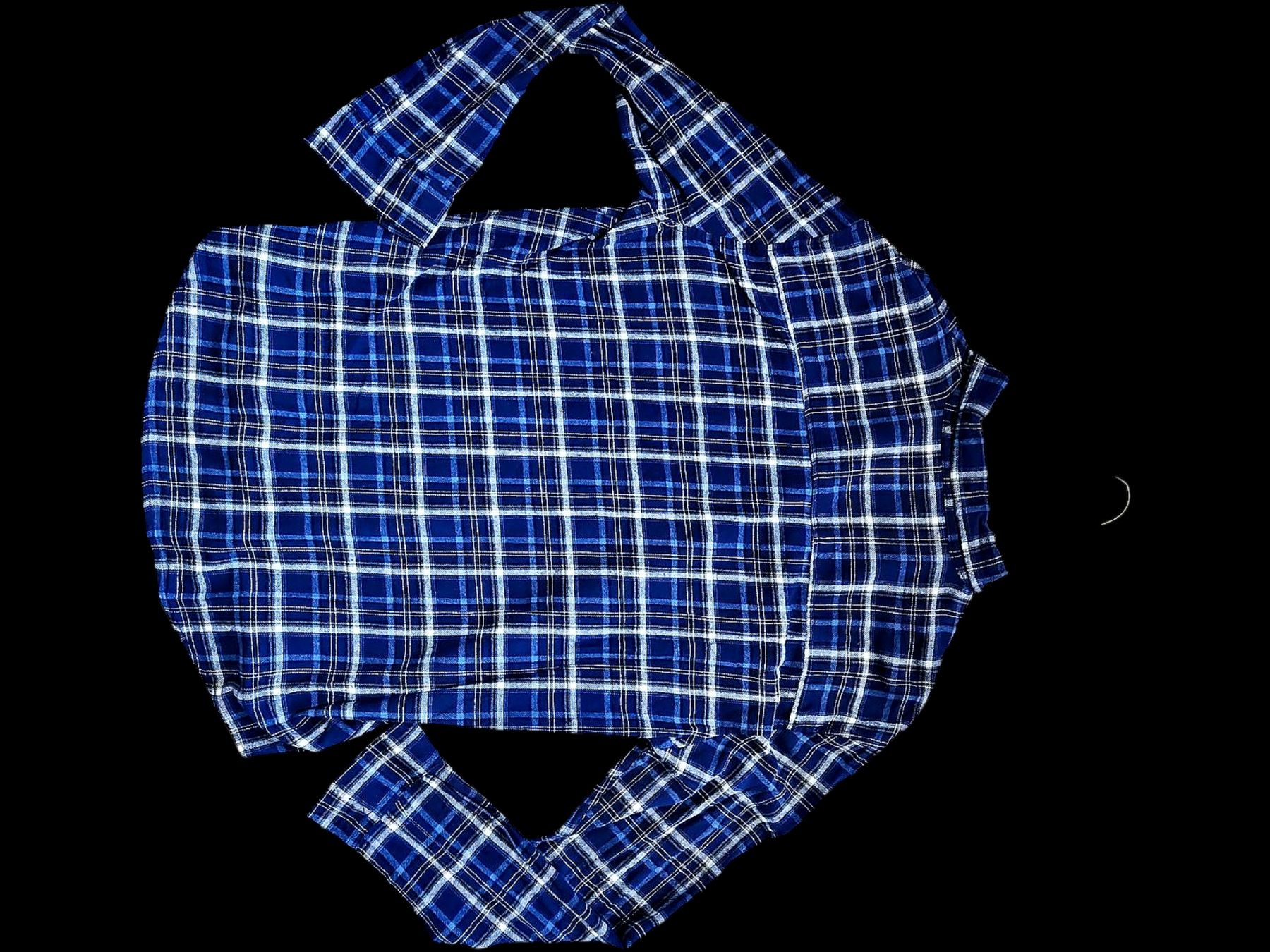 Camicie: Canada Highway Blaues Kariertes Flanell Button-Down Hemd - – Usato da Zug venduto da vinokilo 3