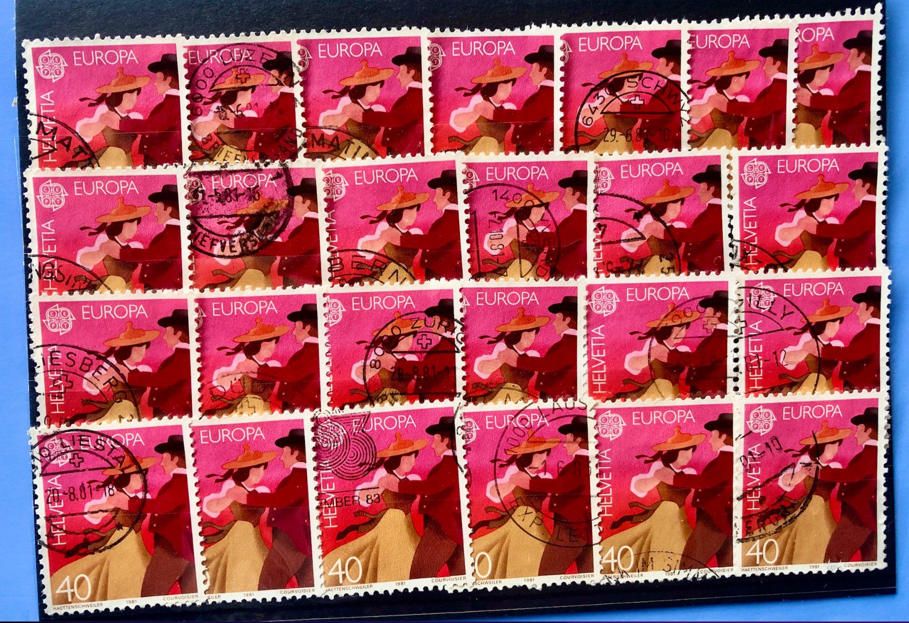 Tutti i francobolli: Nr.654 mit gestempelt 1981 Europa – Usato da Aarau venduto da Billa007