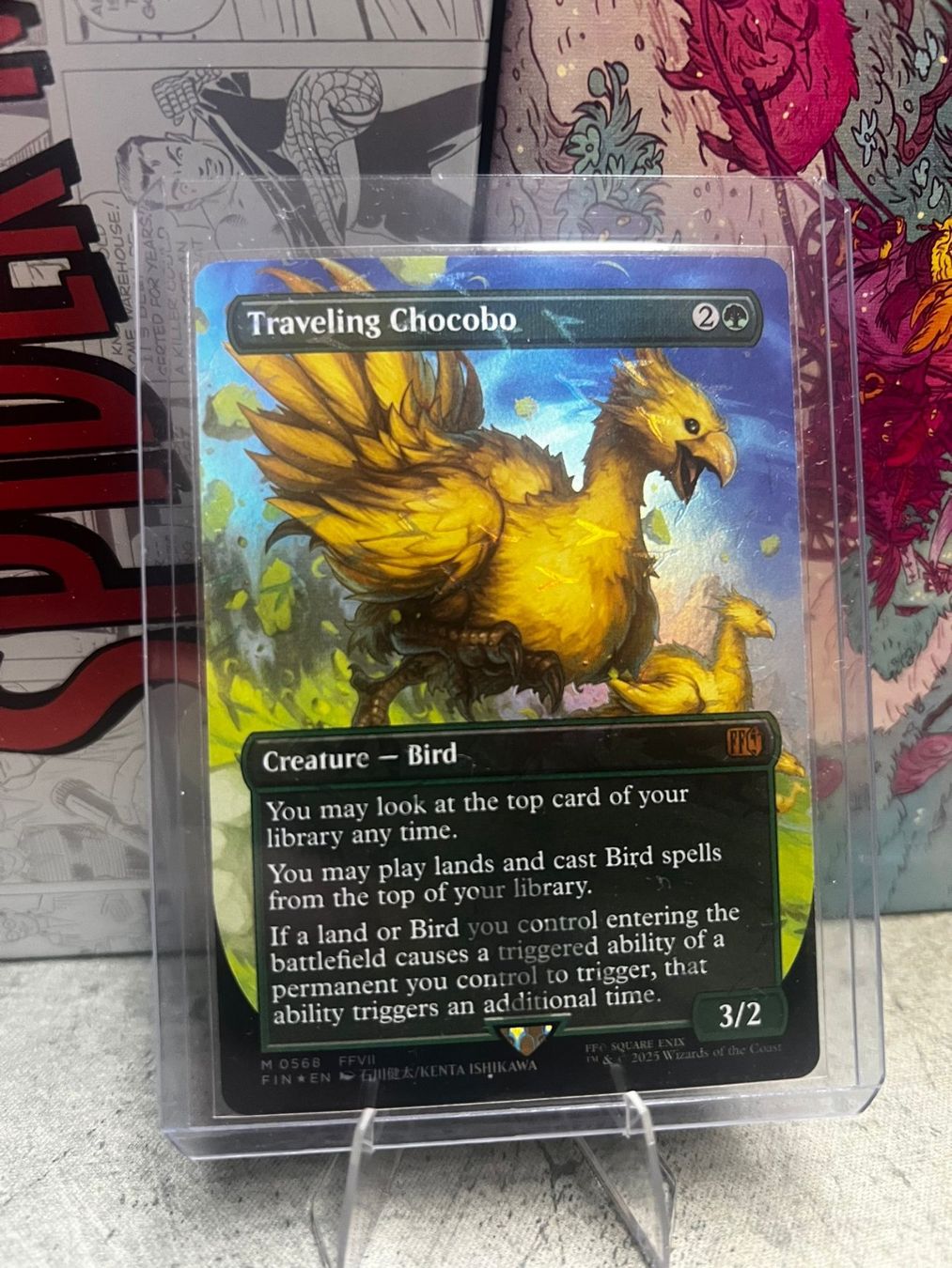 Magic The Gathering Carte collezionabili: Traveling Chocobo Track Foil – Nuovo (secondo la descrizione) da Wilen b. Wollerau venduto da GarruksShop