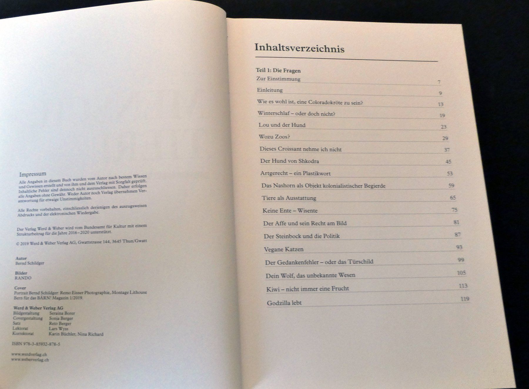 Libri: Bernd Schildger: Mensch, Tier! – Usato da Zollikofen venduto da Hci 4