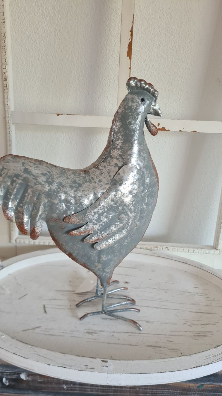Statuette: Action cooles Metall Huhn Einzelstück – Nuovo e nell'imballaggio originale da Böttstein venduto da decodor-angi