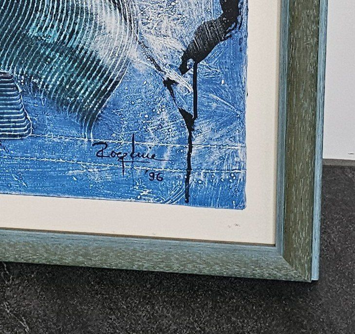 Tableaux: Rolf Knie Tiger-Bild in Blau – D'occasion à Oetwil a.d. Limmat par grisilisi 1